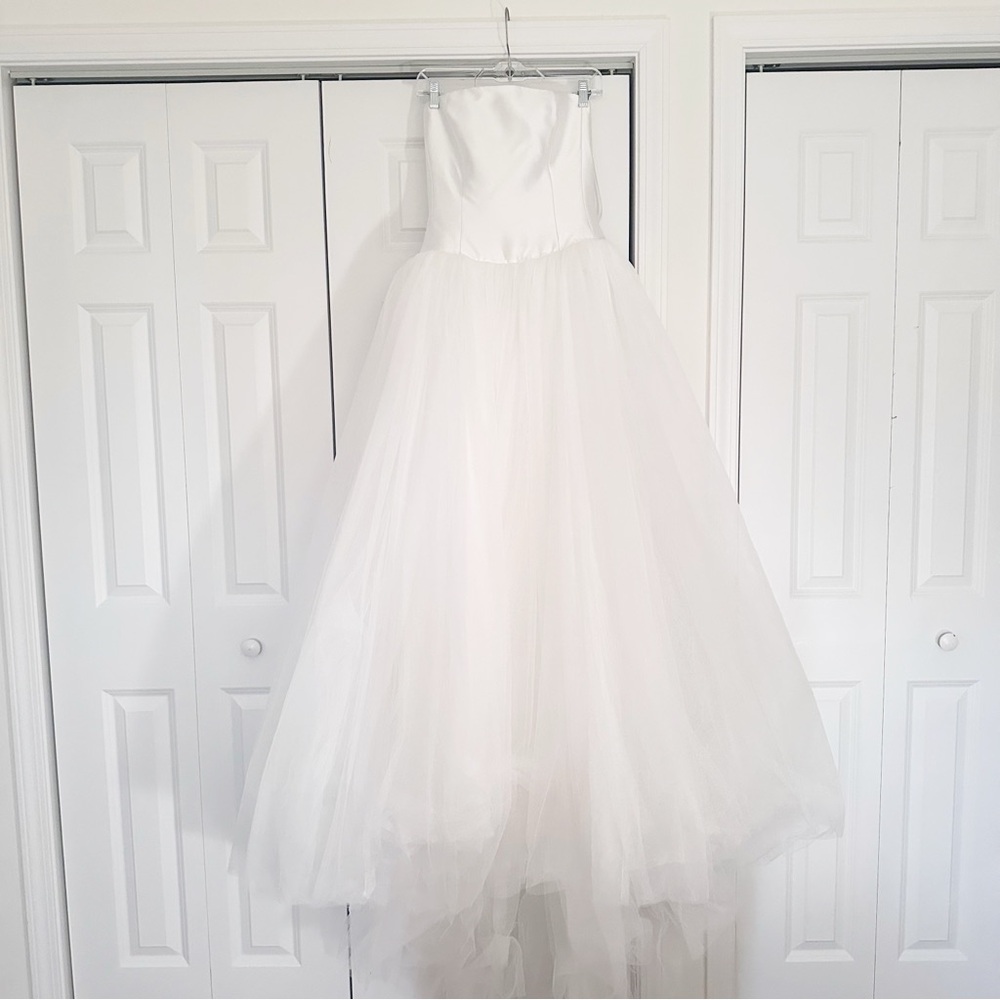 Jenny by Jenny Yoo Georgina Strapless Corset Drop-Waist Tulle Wedding Gown - Picture 6 of 12